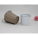 1XNordic Simple Garden Planter Flower Plant Bucket for Weeding Decor-Khaki