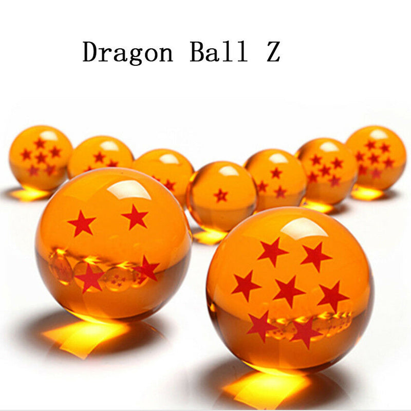1 set of 7 Stars Crystal Balls 3.5CM Dragon Ball Z New Box 7Pcs Complete Orange