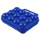 Blue Folding Plastic Eggs Carry Case Box (For 12 eggs) for Picnic Container