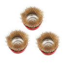 3PCS/Set Steel Wire Wheel Cup Brush Polishing for Grinder Rotating Tool for R6J6