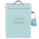 Beautiful Powder Coating Metal Zinc Laundry Powder Boxes Storage With Scoop