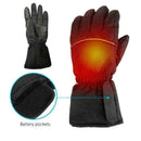Motorbike Electric Heated Gloves Winter Warm Battery Waterproof Driving Glo E8D9