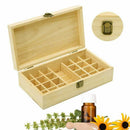 25 Holes Essential Oils Wooden Box 5Ml /10Ml /15Ml Bottles Spa Yoga Club Ar