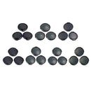 Plastic Snap Digital Camera Clip-on 34mm Center Pinch Lens Cap Cover - Black