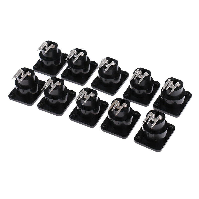 MagiDeal XLR Socket, 3-pin Plug And Socket For Housing Mounting Chassis