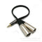 Audio cable 3.5mm Stereo to 2 XLR /mother 3.5mm turn card audio cable