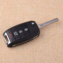 4 Button Fit for KIA Soul Sorento Carens Flip Remote Key Fob Shell Folding
