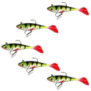 5Pcs 8.5cm Soft Plastic Baits Lures Lead Jig Head Fishing Tackle Sharp Hooks