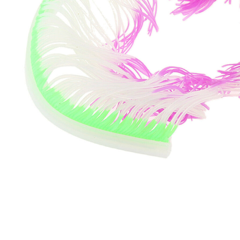 Aquarium Silicone Sea Anemone Fish Tank Landscaping Decoration Purple