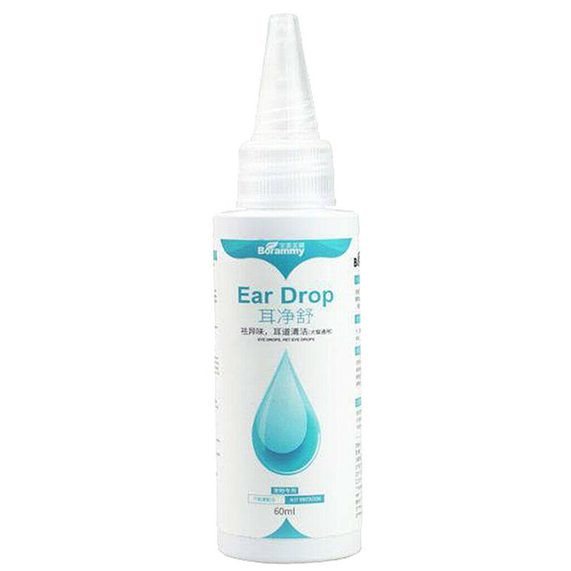 Dog Ear Cleaner Cat Ear Relief Drops Alcohol-Free Pet Ear Wax Softner Solution