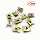 165X Mixed Car Fastener Fixed Screw U Type Gasket Clip For Car Door/Panel/Fender