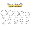 200pcs Waterproof O-Ring Watch Back Seal Gaskets Watch Repair Tool (0.6mm) A