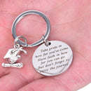 Graduation Keychain Take Pride in Keyring Stainless Steel  Graduates Gifts 2 3C