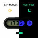 Digital LCD Table Auto Car Dashboard Desk Time Display Small Thermometer Clock