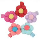 5pcs Cute Flower Fabric Hair Pin Clips Hairpin For Girls Baby Kids Children