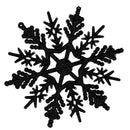 Christmas Snowflake Ornaments Sprinkles Tree Pendant 24 Pieces (Black) A