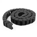 Machine Tool 1 Meter 3.3Ft Long Plastic Cable Drag Chain 15mm x 20mm Black N7M8