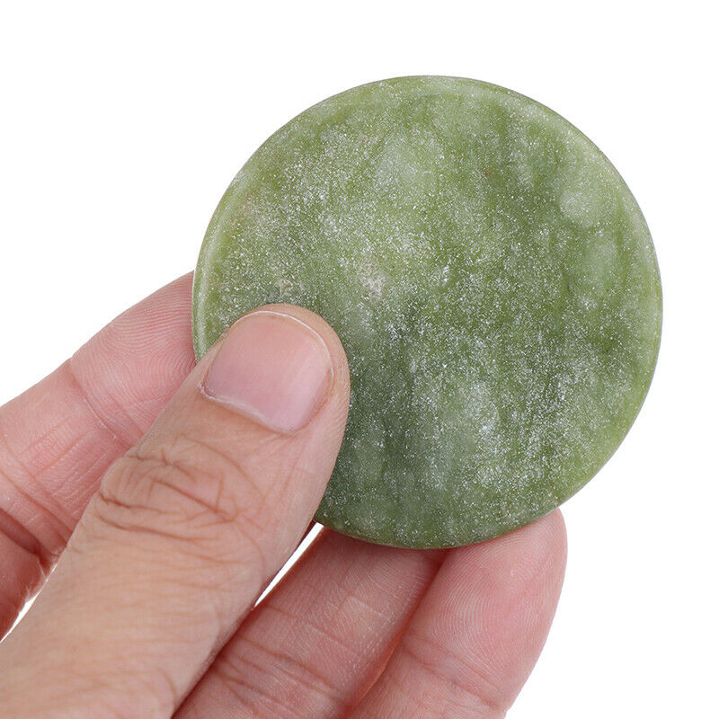 1Pcs Round Jade Stone Eyelash Extension Glue Adhesive Stand Pallet Stand Hol Gw