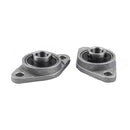 2Pcs 8mm Bore Diameter KFL08 Pillow Block Bearing Flange Rhombic Bearings SE