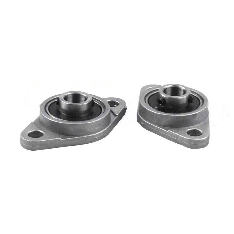 2Pcs 8mm Bore Diameter KFL08 Pillow Block Bearing Flange Rhombic Bearings SE