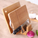 Multifunctional Durable Creative Bamboo Cutting Board Storage Rack Pot Lids G4L1