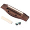 4 String Guitar Ukulele Rosewood Bridge Set Saddle Nut for Musical Instrume