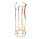 Oasiswj Metal Coffee Pod Holder Iron Chrome Plating Stand Coffee Capsule St