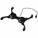 Portable Folding USB 2 Fan PC Computer Laptop Cooling Cooler Pad