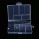 Clear Plastic 6Slot Jewelry Storage Box Case Craft Organizer Bead Holder Fixable