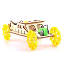 Fun Creative DIY Wood Car Materials Kit Early Education Assembly Toys