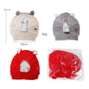 Dog Hat Winter Warm Dog Headwear for Small Medium Dogs Red