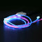 Luminous Streamer Micro-USB Fast Charging Data Cable For Android Z Pink K9E5