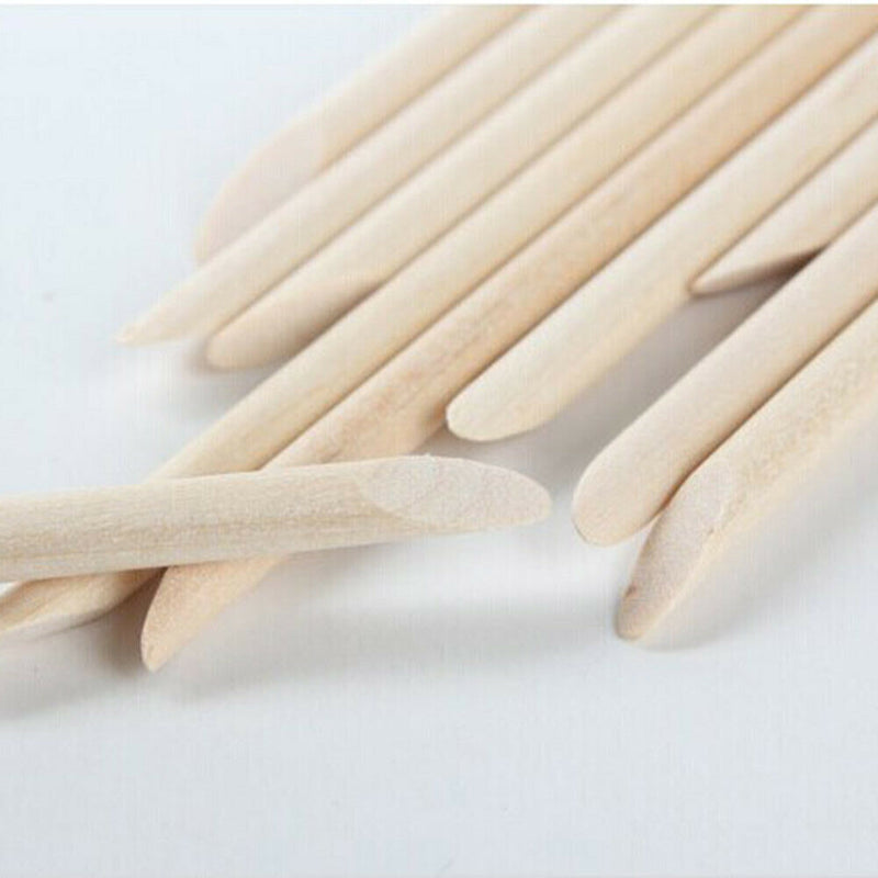 100pcs Multifunction Nail Art Tool Wooden Stick Kit for Cleaning Cuticle