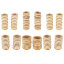 40pcs Unfinished Wooden Round Circles Rings DIY Jewelry Crafts