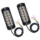 For Car SUV Police Strobe Flash Lights Truck Side Lamp warning 12-24V Amber dh