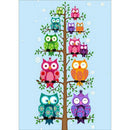 5D DIY Full Drill Diamond Painting Owl Cross Stitch Mosaic Kit Home Decor