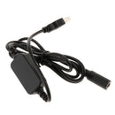 USB DC Converter Power Cable For LP-E6 Dummy Battery, For Canon EOS 5D2 5D3 5DS