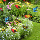 40X Butterfly Stakes Outdoor Yard Planter Flower Pot Garden Decor Yard Art HOT