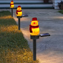Christmas Solar Snowman Ground Lamp Garden Lawn Light Outdoor Lighting (B)