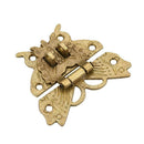 Retro Alloy Butterfly Latch Catch Wooden Jewelry Box Case Hasp Lock Buckle X5V8