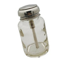 4 Pcs 80ml Empty Glass Nail Polish Remover Liquid Press Pump Dispenser Bottle