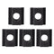 1/2-inch Steel T-Slot Nut Black Oxide Plated Grade 8.8 Tapped Through 5pcs