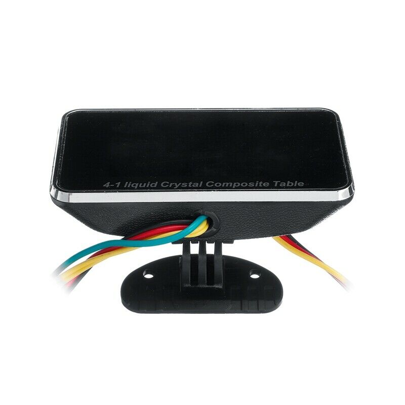 12V/24V 4 in 1 LCD Car Digital ALARM Gauge Pressure Voltmeter Volt Water Te X9L1