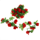 Artificial Rose Garland Silk Flower Vine for Home Wedding Garden Decoration