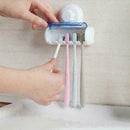 Toothbrush holder strong suction cup wall hanging household dustproof 5 pcs M8F8
