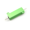 Aluminum Case 50W 25 Ohm Chassis Mounted Wirewound Resistor Green!N