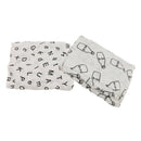 2 Pieces Muslin Cotton Blankets Newborn Baby Blanket Swaddle Bath Towels