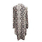 Women Casual Long Sleeve Cotton Cardigan Loose Fashion Print Tops (Grey L)