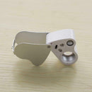 30X 60X Coin Jewelry Eye Loupe Magnifier LED Light Jewelers Diamond Loop