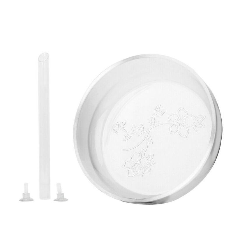 2Pack Aquarium Fish Tank Shrimp Feeding Food Dish Bowl Feeder Container with